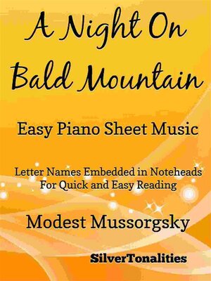 cover image of A Night on Bald Mountain Easy Piano Sheet Music